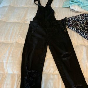 black overalls